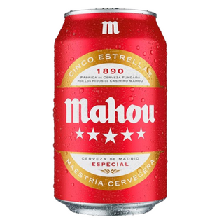 Mahou 5 Estrellas Cerveza Lata 330ml