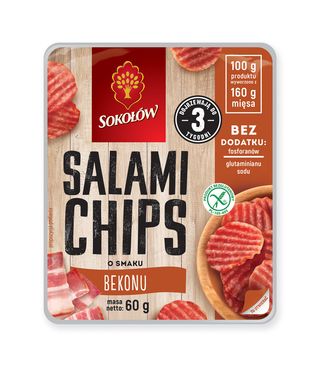 Salami Chips O Smaku Bekonu 60 G