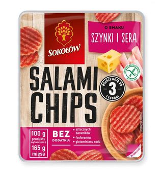 Salami Chips O Smaku Szynki I Sera 60g