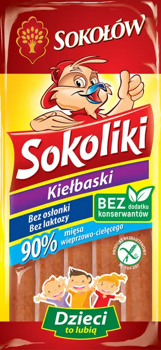Sokoliki Kiełbaski 140 G
