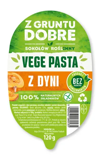 Vege Pasta Z Dyni 120 G