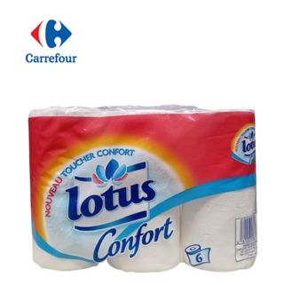 Papier Hygiénique Confort 2 Plis Lotus X6