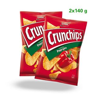 2x Crunchips Papryka 140G