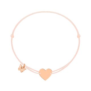 Classic Medium Heart Bracelet- Rose Gold Plate