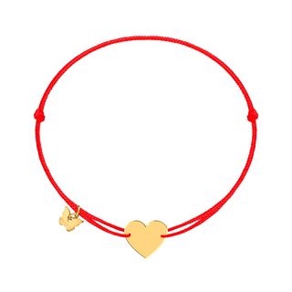 Classic Medium Heart Bracelet White Plated