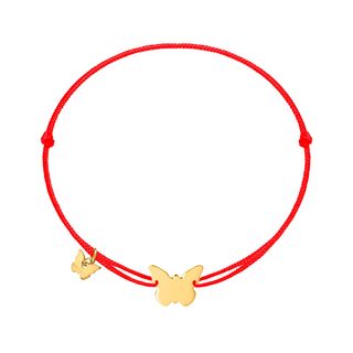 Classic Medium Butterfly Bracelet - Yellow Gold Plated