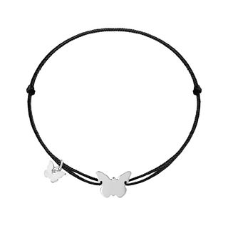 Classic Medium Butterfly Bracelet - Rhodium Plated