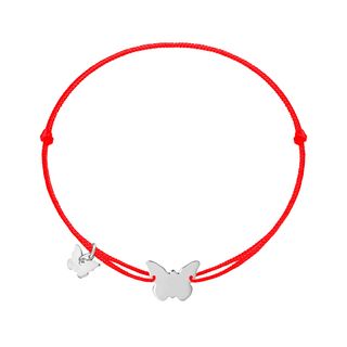 Classic Medium Butterfly Bracelet - Rhodium Plated