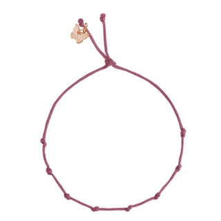 Lucky String no.8 Bracelet-Burgundy