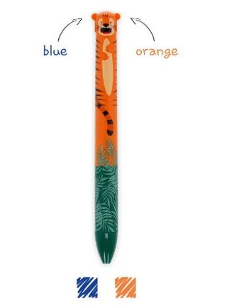 Caneta Dupla Cor - Tigre
