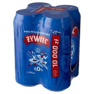 Żywiec 0% Puszka 4-pak 500ml