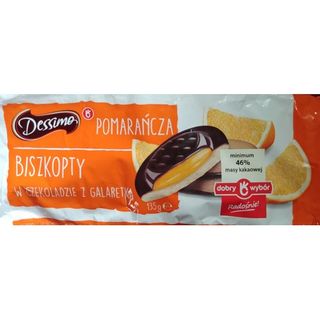 Biszkopty Dessimo Galaretka Pomarańczowa 135g