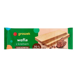Wafle Z Kremem Kakaowym Groszek 160g