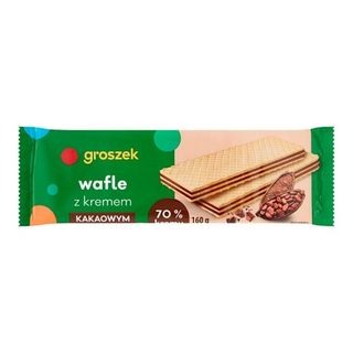 Wafle Z Kremem Kakaowym Groszek 160g