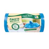 Пакети для сміття 50 шт Своя Лінія 35 л з вушками м/уп