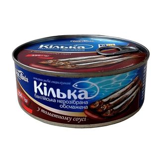 Консерви 250 г Своя Лінія Кілька балтійська нерозібрана обсмажена у томатному соусі з/б
