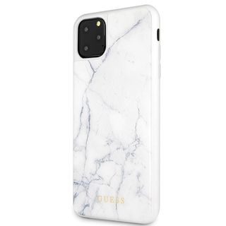 Etui Apple Iphone 11 Pro Max 6,5" Guess Hard Case Marble Biały Guhcn65hymawh