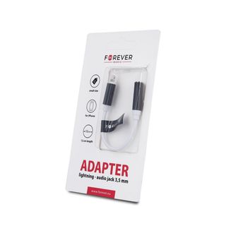 Forever Adapter Audio Jack 3,5mm - Lightning Biały