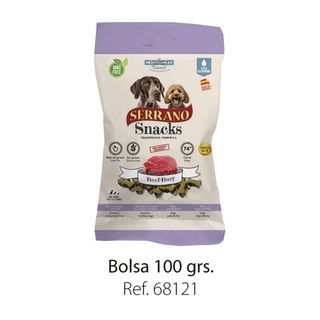 SERRANO SNACKS POUR CHIEN BEEF 100G