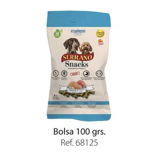 SERRANO SNACKS POUR CHIEN SALMON 100G
