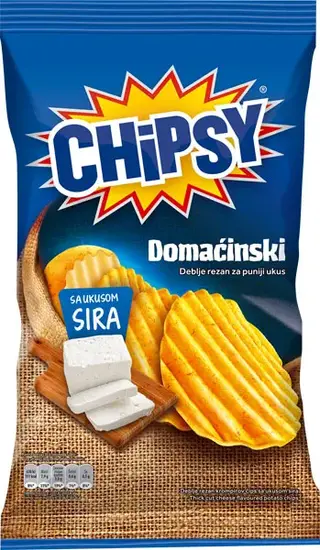 Čips Chipsy domaćinski sir 160g