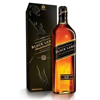 Johnnie Walker Black Label 12-Year-Old Scotch Whisky, 1L