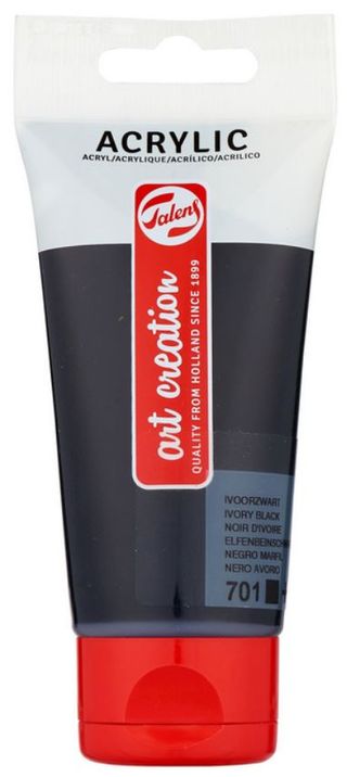 Talens Création d'art Peinture acrylique noire, 75ml