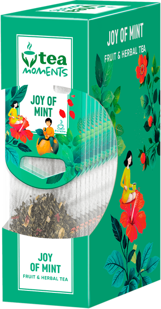 Чай Tea Moments Joy of Mint фруктово-трав'яний кадді-пакети 15x2.2 г
