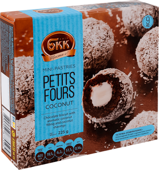 Тістечко БКК Petits fours Coconut 225 г