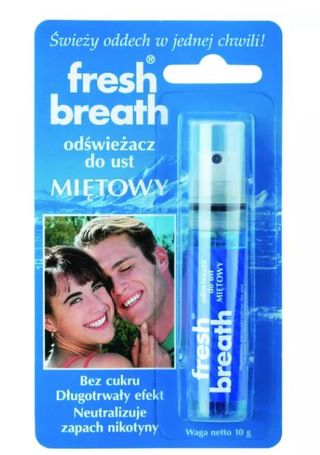 Fresh Breath Spearmint odświeżacz do ust bez cukru 10 g