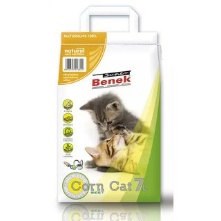 Certech Super Benek Corn Naturalny - Żwirek Dla Kota O Zapachu Kukurydzy, Wielkość: 7 Litrów