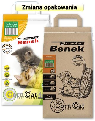 Żwirek Benek Corn Świeża Trawa 7l