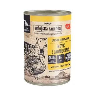 Mokra Karma Wiejska Zagroda 400g Indyk Z Jagnięciną