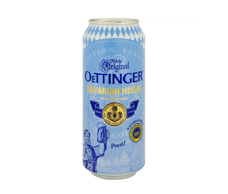 Пиво Oettinger Bavarian Helles світле 4.7% 500 мл
