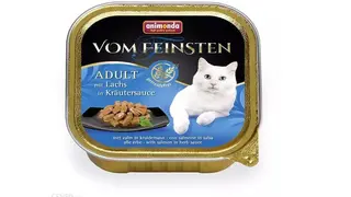 Animonda Vom Feinsten Kot Adult Łosoś W Sosie Ziołowym Tacka 100g