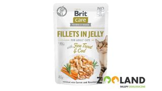Brit Care Pstrąg I Dorsz - Filety W Galaretce Saszetka 85g