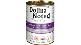 Dolina Noteci Bogata W Królika Z Żurawiną Puszka 400 G