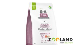 Brit Care Sustainable Junior Large Breed Kurczak+insekty 3kg