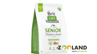 Brit Care Sustainable Senior Kurczak+insekty 3kg