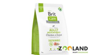 Brit Care Sustainable Adult Medium Breed Kurczak+insekty 3kg