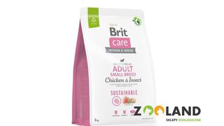 Brit Care Sustainable Adult Small Breed Kurczak+insekty 3kg