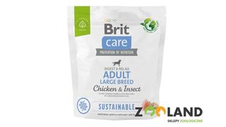 Brit Care Sustainable Adult Large Breed Kurczak+insekty 1kg