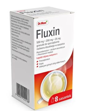 Dr.Max Fluxin 500 mg + 200 mg +25 mg 8 saszetek