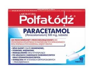 Paracetamol Polfa-Łódź 500 mg 10 tabletek