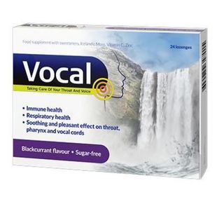 Vocal Taking Care Of Your Throat And Voice czarna porzeczka 24 pastyl. (2 blist. po 12 pastyl.)