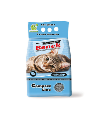 Super Benek Compact Naturalny - żwirek bentonitowy 10l