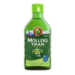 Moller's Tran Norweski w płynie o smaku jabłkowym 250 ml