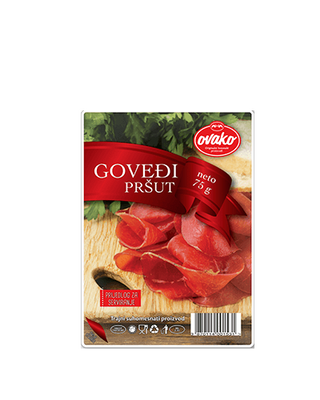 Pršut Goveði Narezani 75Gr