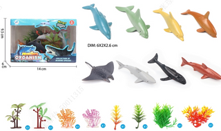 სათამაშო ნაკრები/Animals Series(Ocean Creatures)