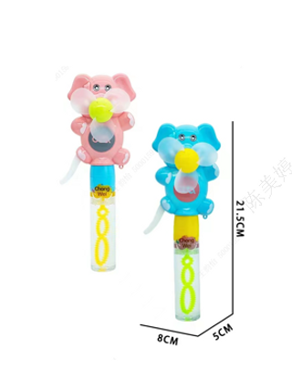 ბუშტების გასაშვები/Bubble Wand (Elephant Fan) (2 Assorted Colors)